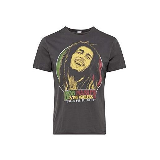 Amplified bob marley - bob marley will you be loved size l - chacoal