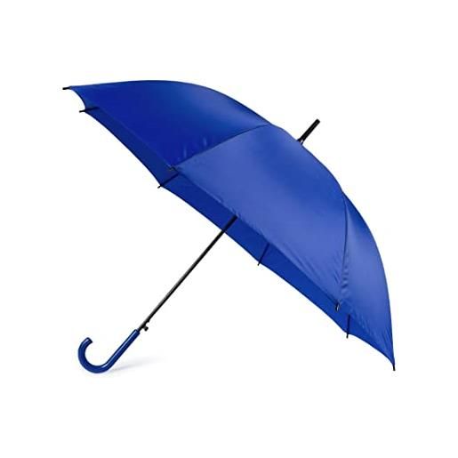 Generico ombrello grande da pioggia automatico scatto uncino manico a gancio uomo donna (blu)