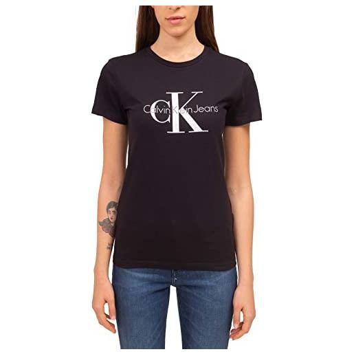 Calvin Klein jeans - t-shirt donna slim con logo - taglia xs