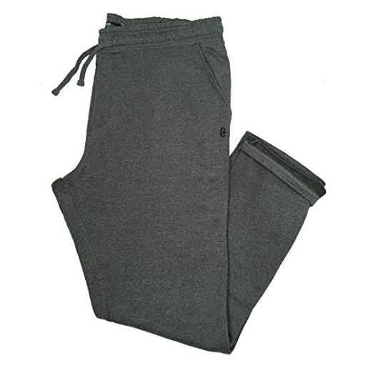Coveri pantaloni tuta uomo invernali fitness cotone felpati larghi m l xl xxl 3x (l - grigio)