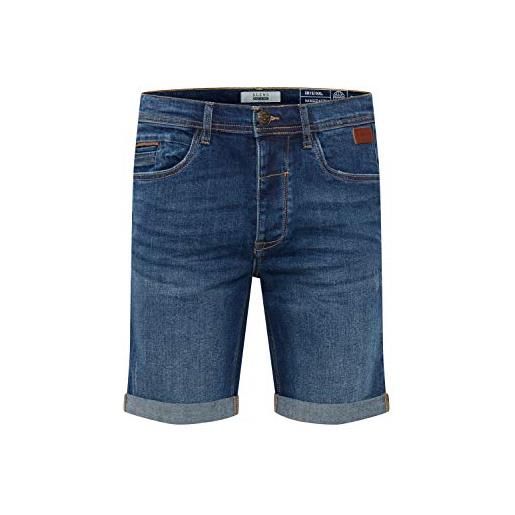 b BLEND blend luke pantaloncini di jeans shorts bermuda da uomo elasticizzato slim, taglia: m, colore: denim dark grey (76209)