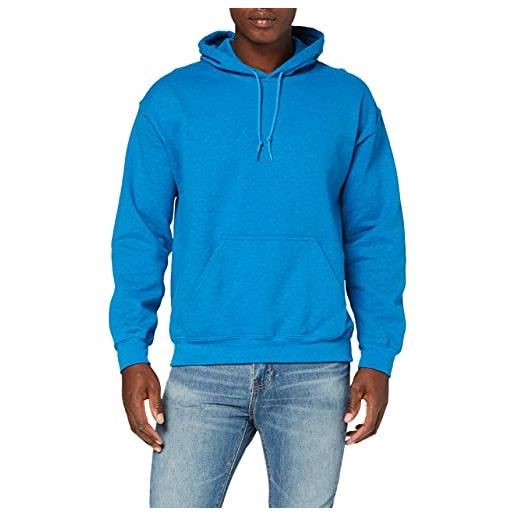 Gildan heavyweight hooded sweatshirt felpa, nero, xl uomo