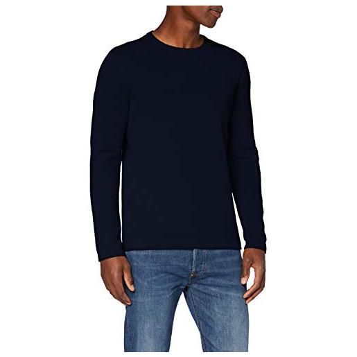 Only & sons onspanter 12 struc crew neck knit noos maglione, nero, s uomo
