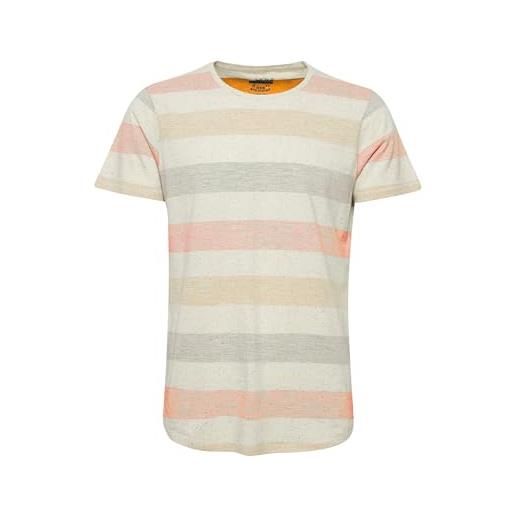 b BLEND blend efkin maglietta a maniche corte t-shirt con stampa da uomo con girocollo, taglia: m, colore: jaffa orange (72514)