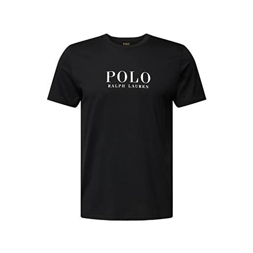 Ralph Lauren t-shirt uomo nero t-shirt casual con stampa logo l