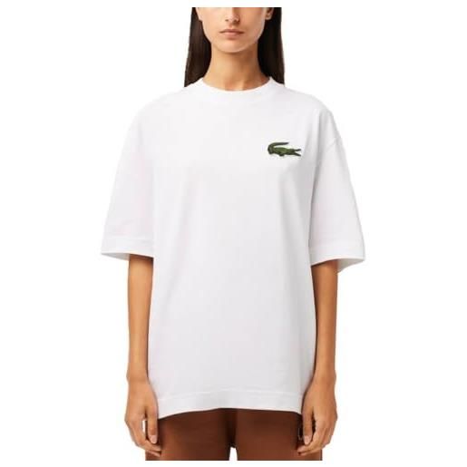 Lacoste th0062 t turtle collo shirt, blanc, s unisex-adulto