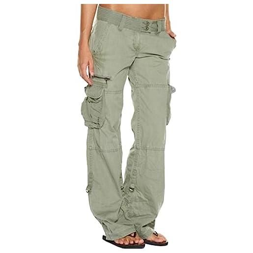 HNVAVQ pantaloni cargo con tasche multiple donna casual streetwear pantaloni da lavoro pantaloni da trekking all'aperto