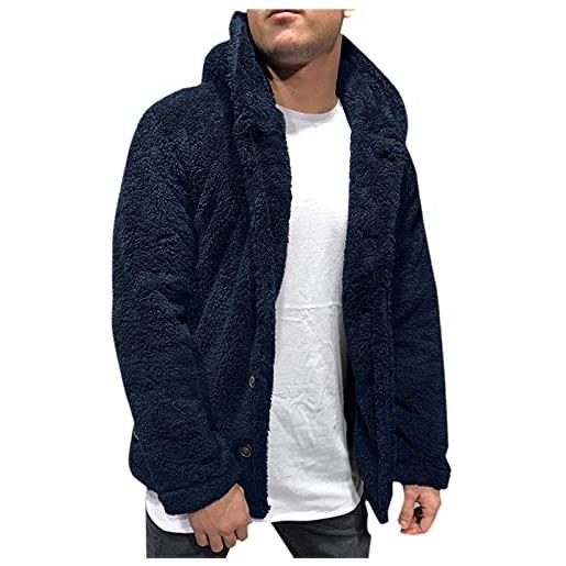 HAMU giacca da uomo felpe con cappuccio unisex giacca di jeans cappotto felpa con cappuccio cosplay costume montone giacca felpa
