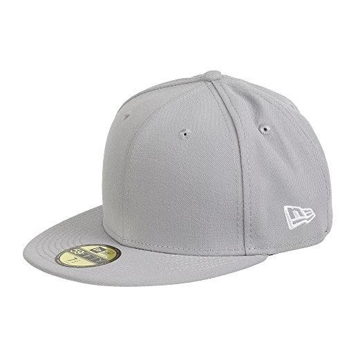 New Era 59fifty basecap blank grey - 7 5/8-61cm
