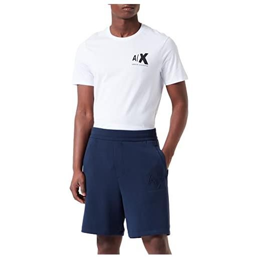 ARMANI EXCHANGE logo in rilievo sul davanti, tasche anteriori e posteriori, pantaloncini cargo uomo, navy blazer, xs