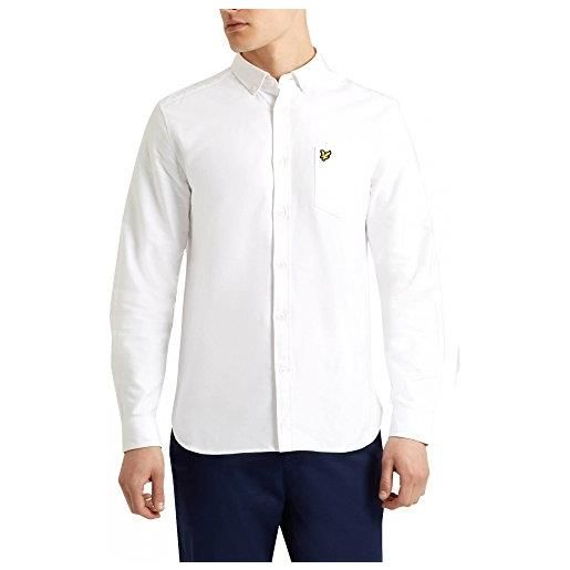 Lyle & Scott oxford camicia, bianco (white 626), small uomo