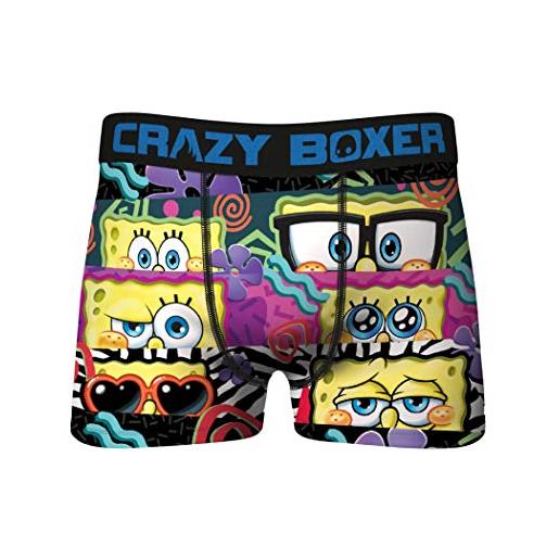 Crazy Boxers pazzo pugili spongebob squarepants calore intimo uomo boxer slip multicolore 48/50