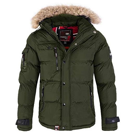 Geographical Norway giacca Geographical Norway bonap giubbotto piumino manica lunga con cappuccio uomo wr045h/gn-blu-m