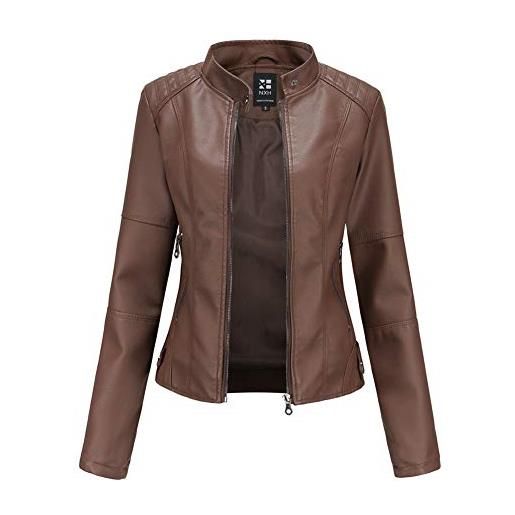 Collezione abbigliamento donna beige giacca in ecopelle prezzi Drezzy