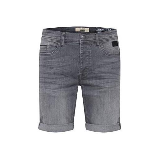 b BLEND blend martels pantaloncini di jeans shorts bermuda da uomo elasticizzato slim, taglia: xl, colore: denim grey (76205)