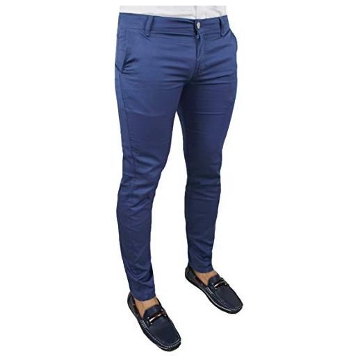 Battistini Mapo Jeans pantaloni uomo c. Battistini jeans rosso casual sartoriali slim fit aderente estivo nuovo 100% made in italy (46)