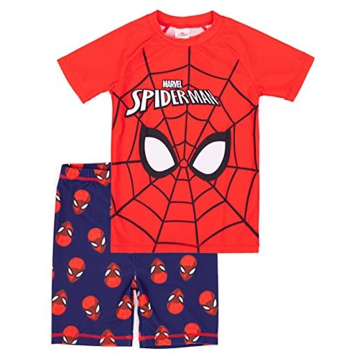 Marvel spider-man swimsuit ragazzi bambini due pezzi shorts swim set 5-6 anni
