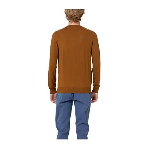 Trussardi jeans jeans uomo maglia pullover viscose nylon blend 52m006280f000542 xxl marrone tapenade b194