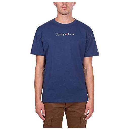 Tommy Jeans - t-shirt uomo regular con ricamo logo - taglia xxl
