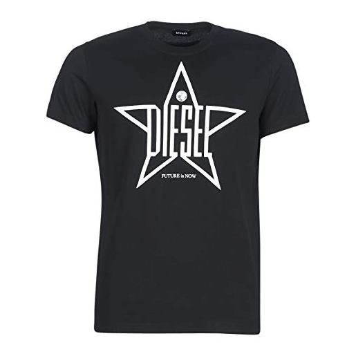 Diesel t-diego-yh maglietta t-shirt, blu (midnight/blue 81e), xl uomo