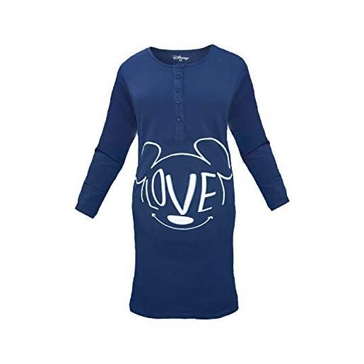 Disney camicia da notte premaman gestanti caldo cotone art. Wd20645 (44/m, marine)