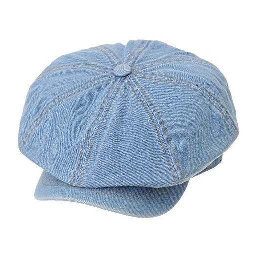 MarkMark coppola cappello irish denim cotton newsboy hat baker boy beret flat cap kr3613 (black)