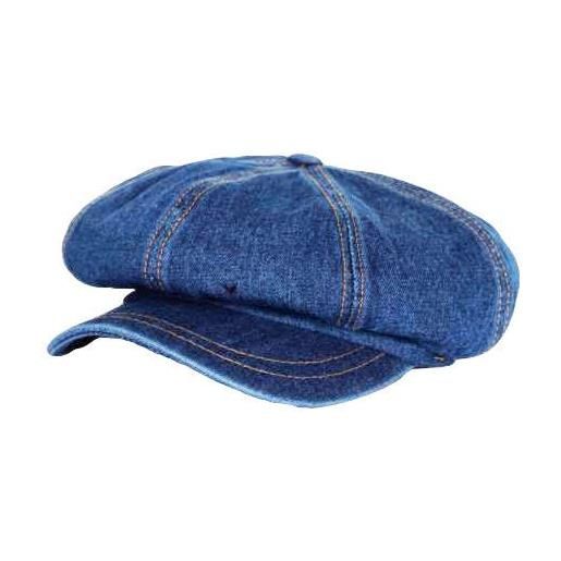 MarkMark coppola cappello irish denim cotton newsboy hat baker boy beret flat cap kr3613 (lightblue)