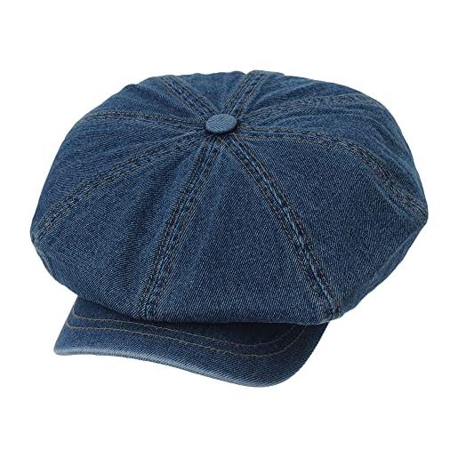 MarkMark coppola cappello irish denim cotton newsboy hat baker boy beret flat cap kr3613 (darkblue)