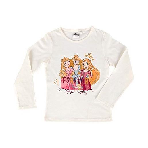 SUN CITY maglia disney principesse maglietta maniche lunghe in cotone bambina 4069