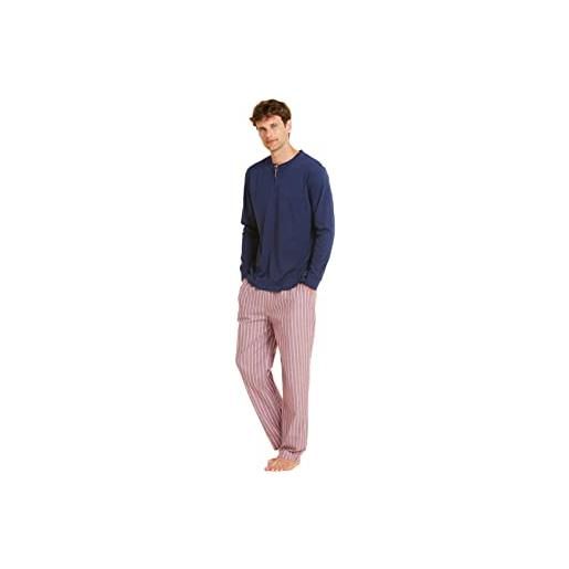 Noidinotte; more than pyjamas noidinotte - pigiama uomo cotone red stripes - s blu