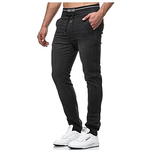 Indicode uomini alban pants | jeans elasticizzati black l