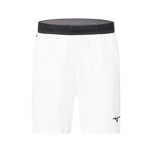 Mizuno 8 in amplify short pantaloncini da tennis, bianco, s uomo