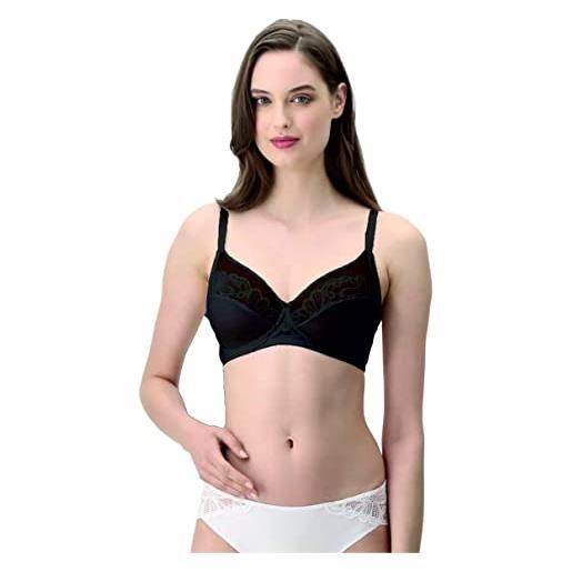 Lepel 1 pezzo reggiseno donna 460 allure senza ferretto con pizzo - coppa b - c - d, nero 3c