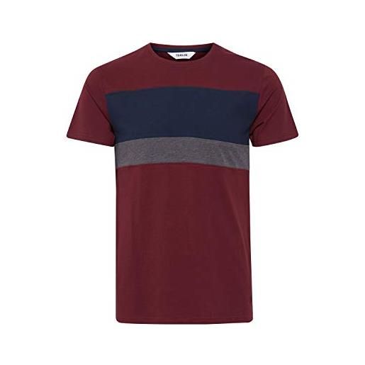 !Solid sascha t-shirt a maniche corte maglietta da uomo con girocollo, taglia: xxl, colore: wine red (0985)