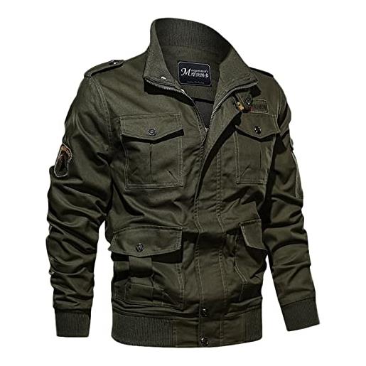 Generico Giacca Uomo, Giubbotto in Vera Pelle Bovina Soffice e Resistente  Giacca in vera pelle bovina da uomo vintage Giacche Moto Bomber Uomo