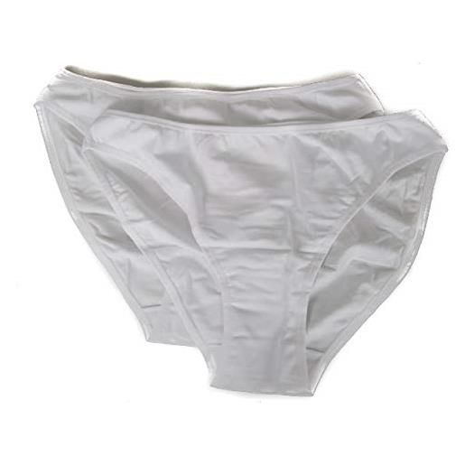 RAGNO confezione 2 slip donna pochet bordato liscio bipack articolo 07455n, 010kb bianco, 2-seconda (eu xs - f 1 - usa xxs - gb 30)