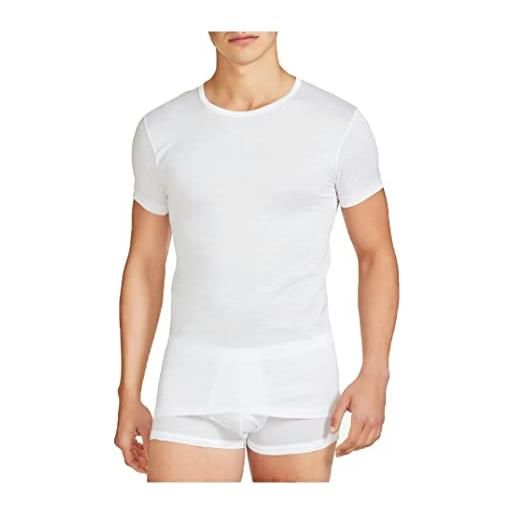 Liabel maglietta intima 100% cotone filo di scozia, offerta 3-6 pezzi, maglietta intima uomo in cotone filo di scozia art. 23 (3 pezzi bianco, 2xl)