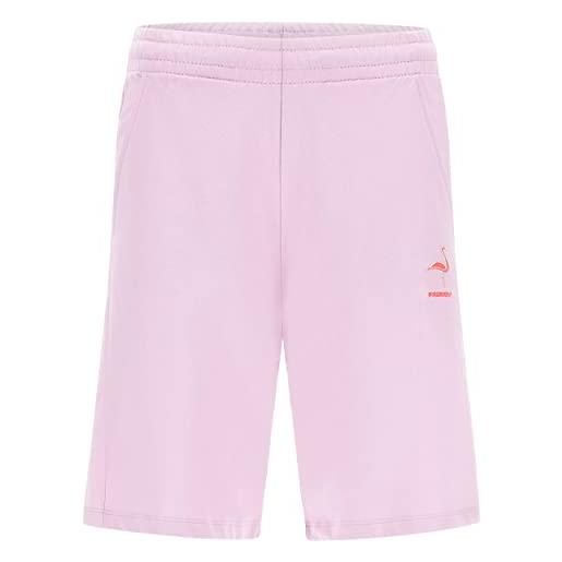 FREDDY - pantaloncini in felpa leggera con patch fenicottero in tono, donna, rosa, small
