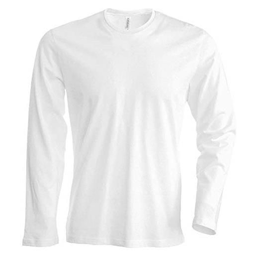 Kariban notrash2003 - maglietta a maniche lunghe con scollo tondo, disponibile in 20 colori e taglie dalla s alla 4xl grigio xxl