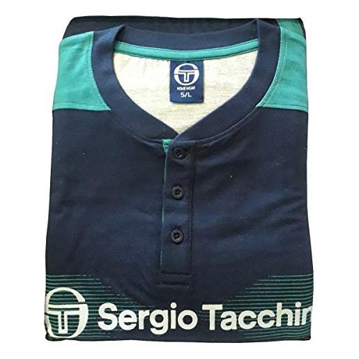 Sergio Tacchini pigiama uomo cotone art 34050 (verde, 5 l)