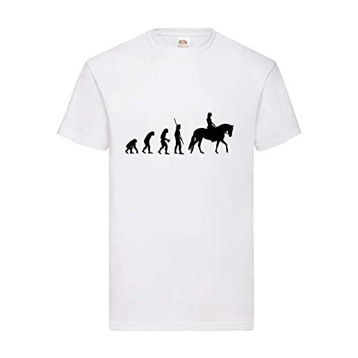 Generisch evolution shirt84. De - maglietta da uomo con cavallo bianco s