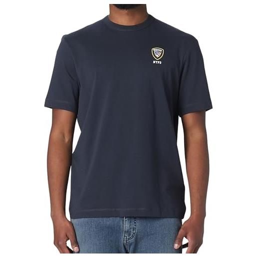 Blauer t-shirt uomo 23sbluh02097004547 blu logo nypd l