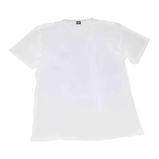 Maxfort maglia t-shirt intimo taglie forti uomo scollo a v 500-3 pezzi - grigio chiaro, 7xl