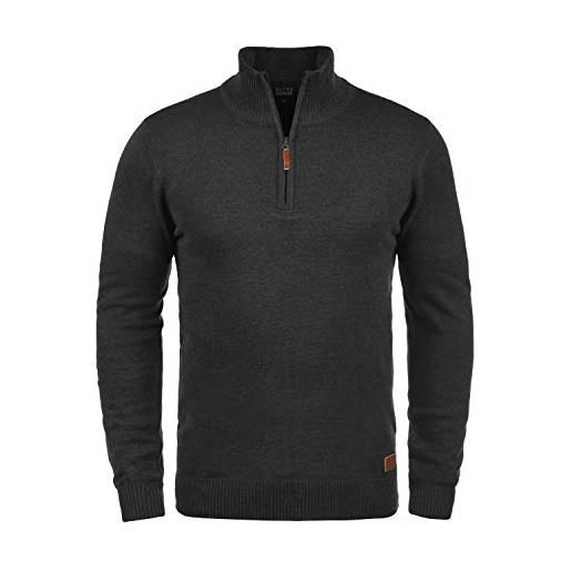 b BLEND blend robin maglione pullover troyer da uomo con collo alto stampa, taglia: 3xl, colore: andorra red (73811)