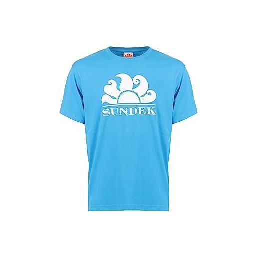 SUNDEK t-shirt girocollo con stampa logo