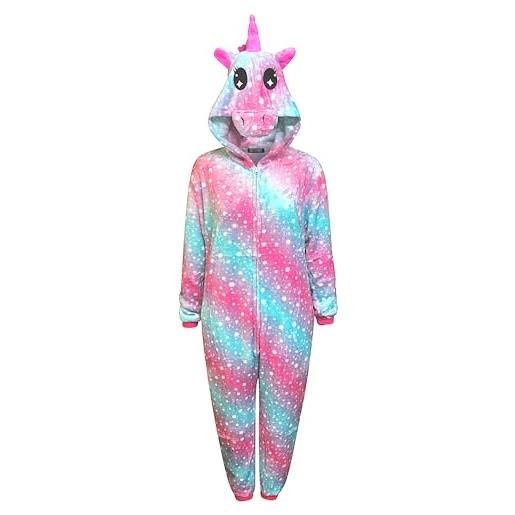Live It Style It tutina unicorno pigiama da donna muta da uomo morbida regali per le donne tuta per animali costume