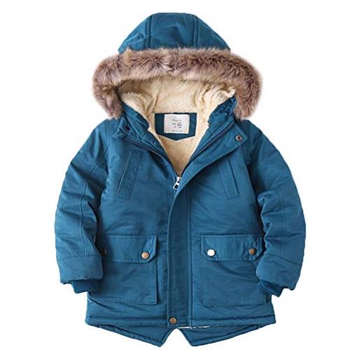 ARAUS araboyo cappotto con cappuccio da bambino parka trapuntato da bambino incappucciato inverno 9-10 anni