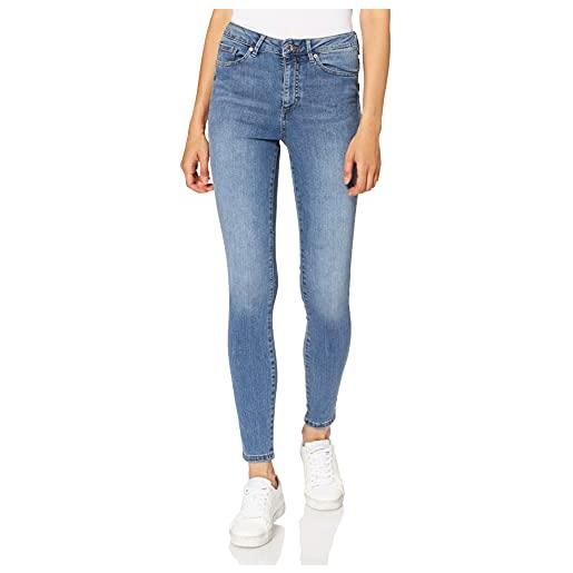 Vero Moda vmsophia hw skinny jeans lt bl noos, blu light blue denim, w27/l32 (taglia produttore: small) donna