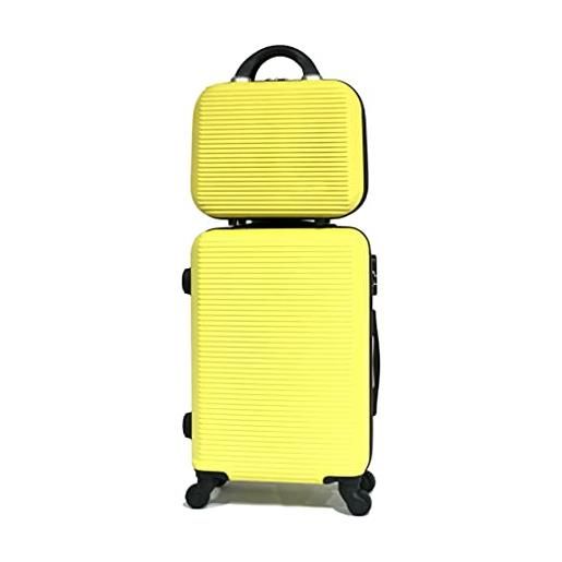 CELIMS abs valigia dimensioni cabina e vanity case, giallo ( 5859 ), unica