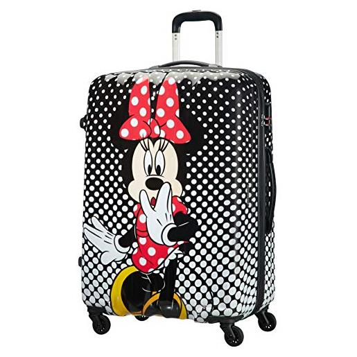 American Tourister disney legends - spinner l, bagaglio per bambini, 75 cm, 88 l, multicolore (minnie mouse polka dot)